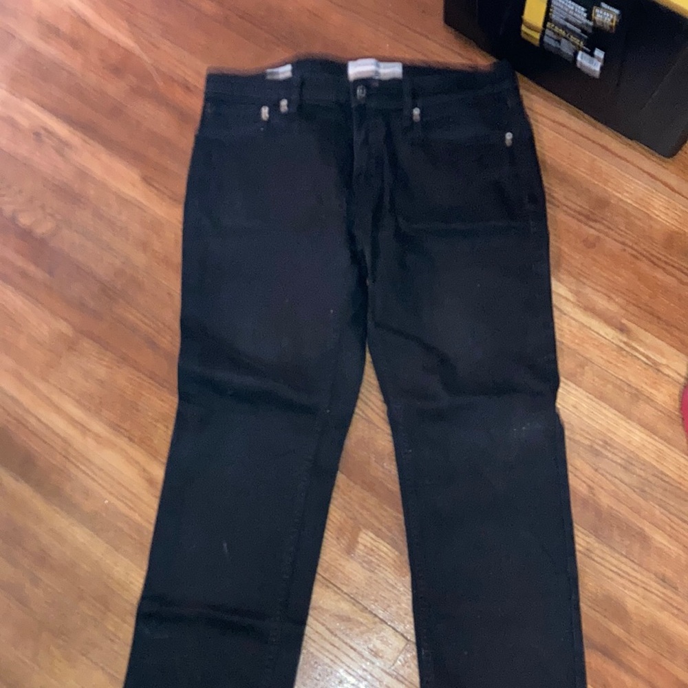 Mens Calvin Klein Blk jeans straight leg 34X30